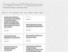 Tablet Screenshot of creativewhitespace.com